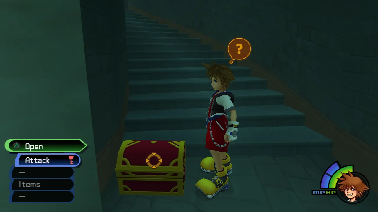 Traverse Town Secret Waterway Near Stairs Chest